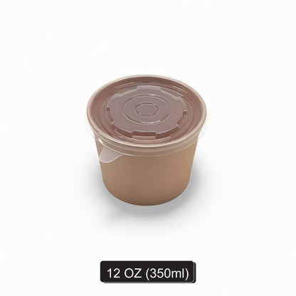 350 ml Kraft Round Paper Container
