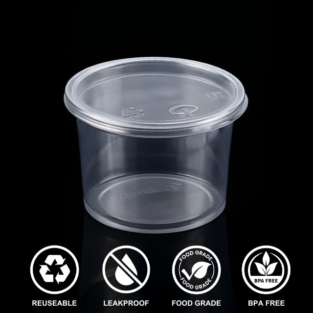 600 ML PET CONTAINER (120DIA) WITHOUT LID
