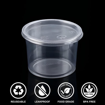 600 ML PET CONTAINER (120DIA) WITHOUT LID