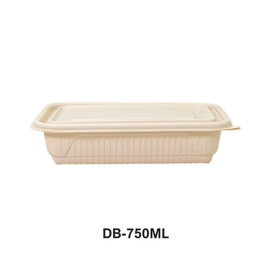 DB 750ml Cornstarch Lunch Container (WL)