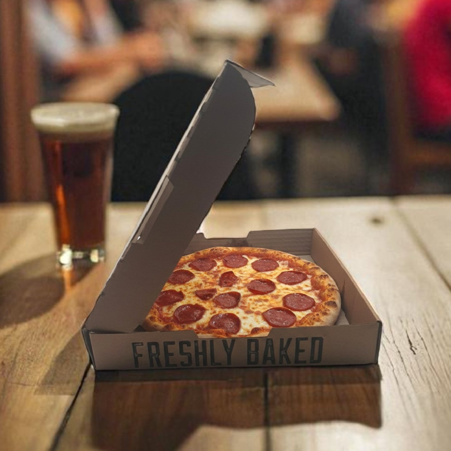 Brown 8 inch Pizza Box