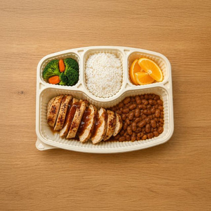 DB 4CP Cornstarch Meal Tray (WL)