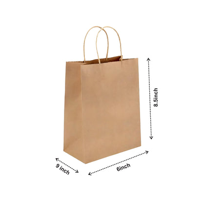 9 x 6 x 8.5 Inch Paper Carry Bag