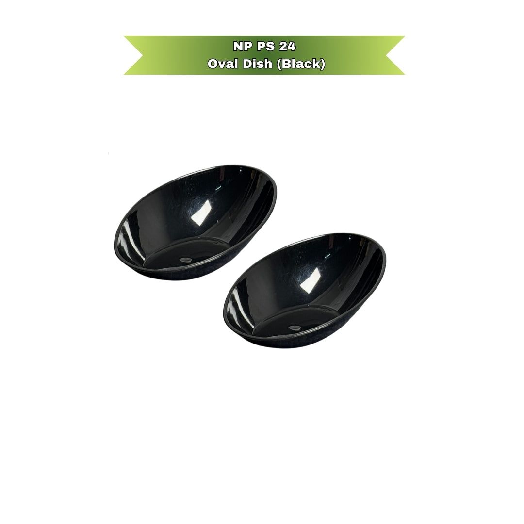 NP PS 24 Oval Dish (Black)