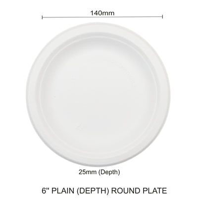 BW 6" Depth Round Plate (140mm)