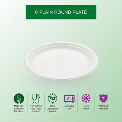 BW 6" Plain Plate