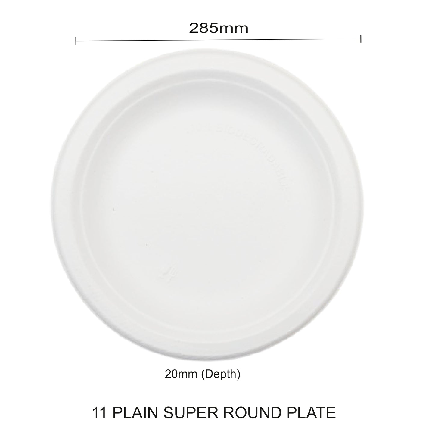 11" Plain Super Plate