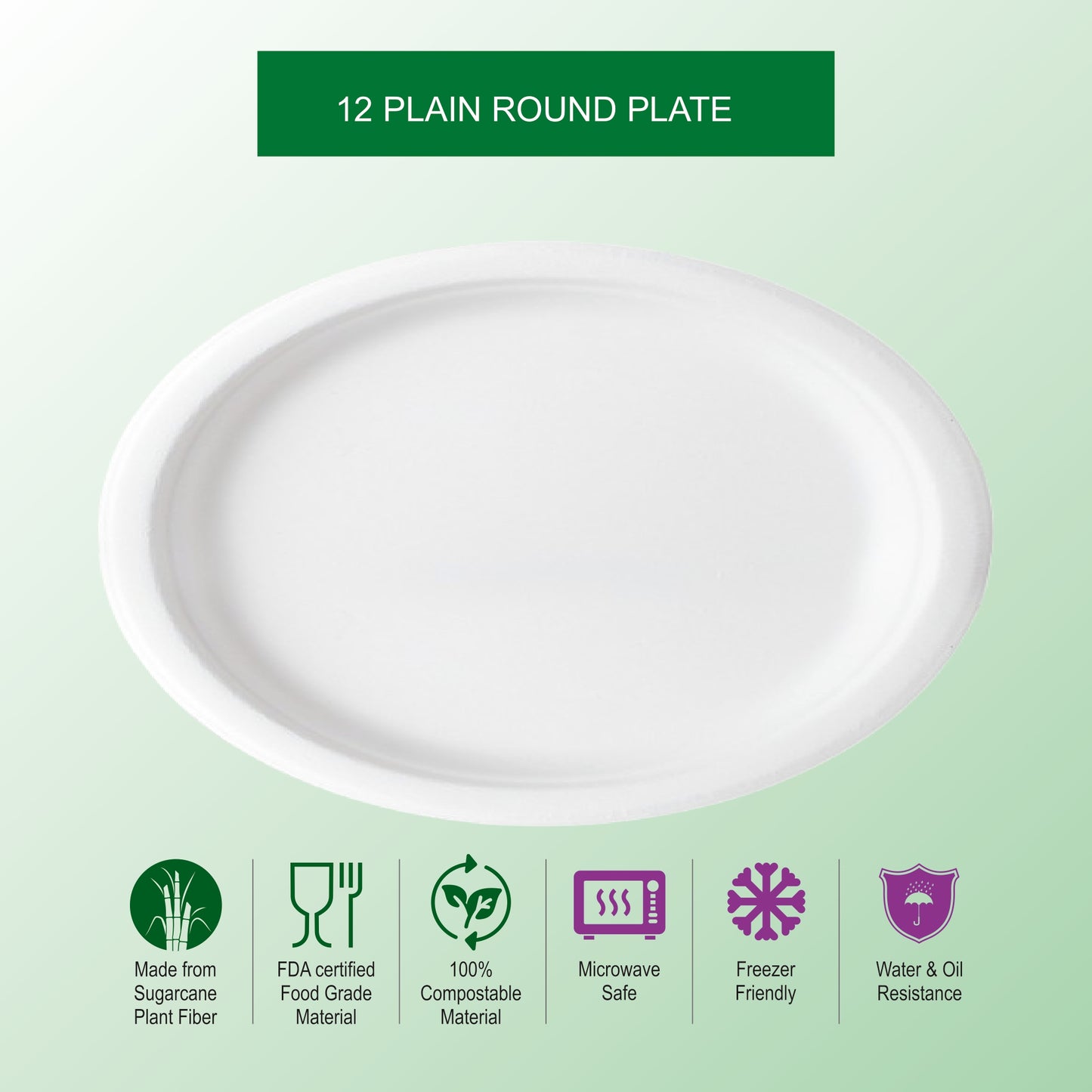 BW 12" Plain Super Plate