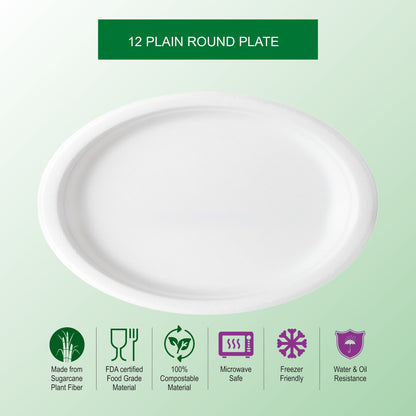 BW 12" Plain Super Plate