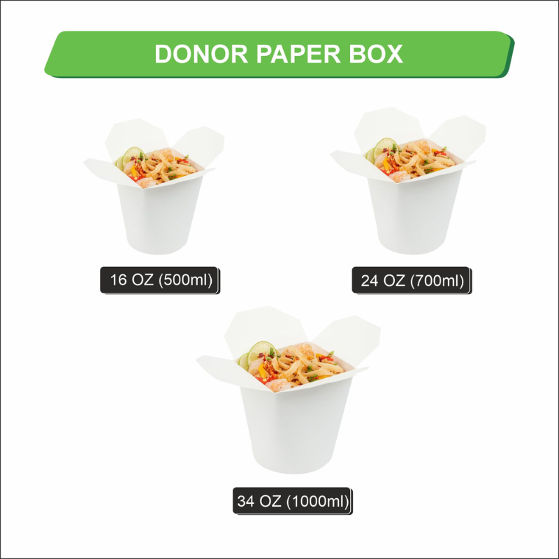 Donor Box Paper Containers