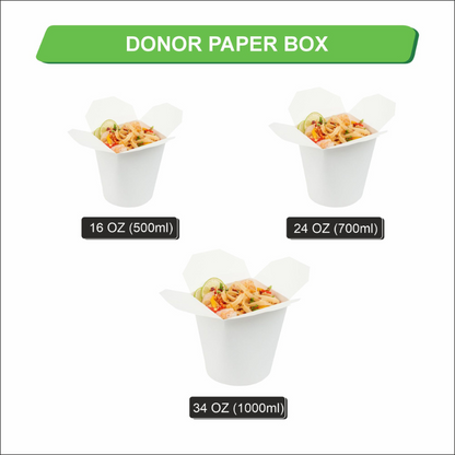 Donor Box Paper Containers