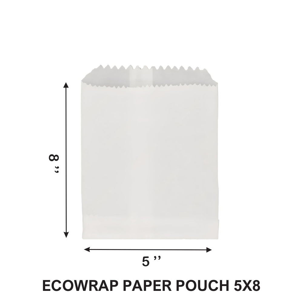 5×8" Ecowrapp Oil-Proof Paper Bag – 48 GSM, 9 KIT