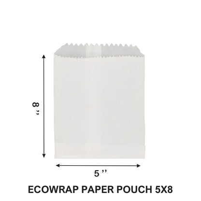 5×8" Ecowrapp Oil-Proof Paper Bag – 48 GSM, 9 KIT