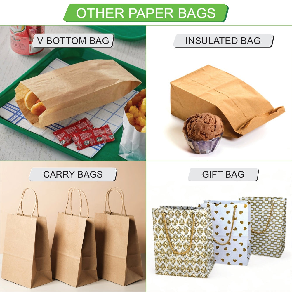 6×9" Ecowrapp Oil-Proof Paper Bag – 48 GSM, 9 KIT