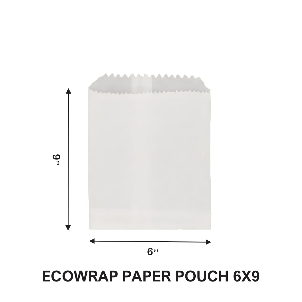 6×9" Ecowrapp Oil-Proof Paper Bag – 48 GSM, 9 KIT