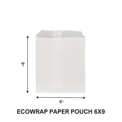 6×9" Ecowrapp Oil-Proof Paper Bag – 48 GSM, 9 KIT