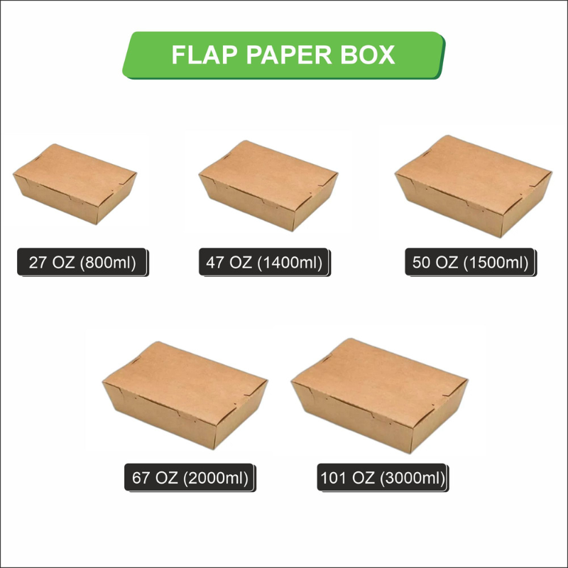 Flap Box Paper Containers