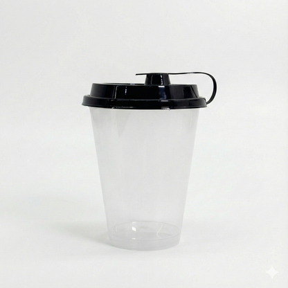 350 ml Paknserve Sipper Container with Black Lid (90D)