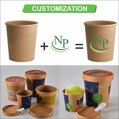 Kraft Round Paper Containers
