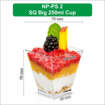 NP PS 1 SQ Big 250ml Cup with Lid