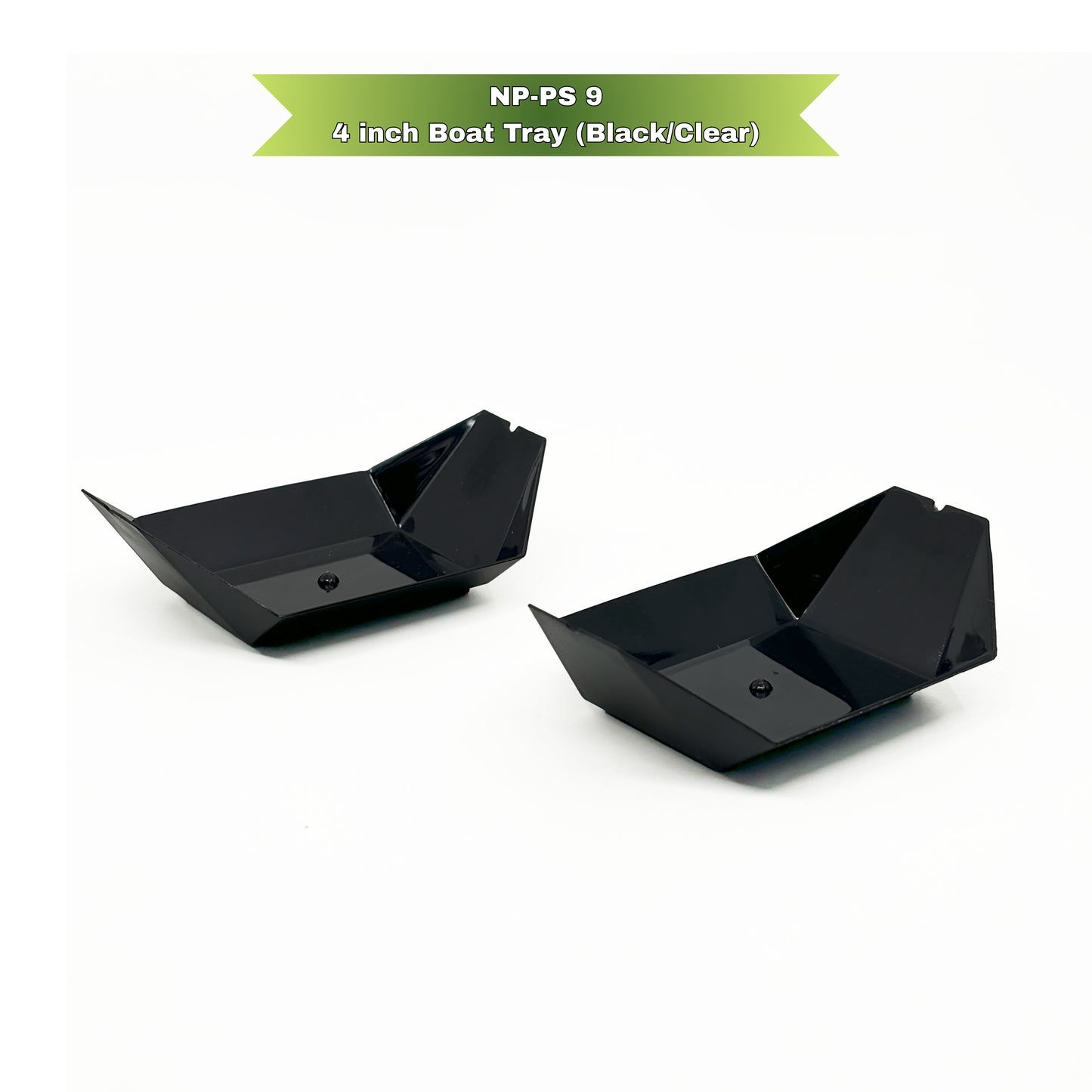 NP PS 9 4 inch Boat Tray (Black/Clear)