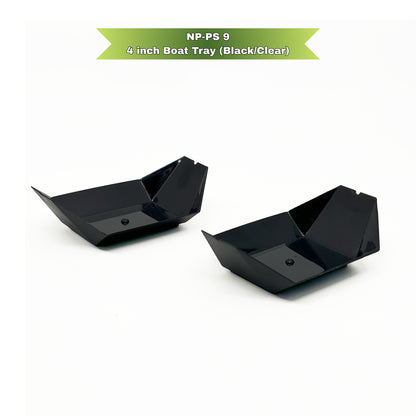 NP PS 9 4 inch Boat Tray (Black/Clear)