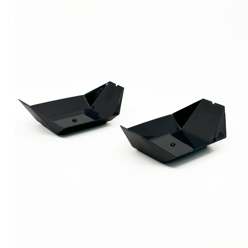 4 inch Boat Tray (Black/Clear) NP PS 9