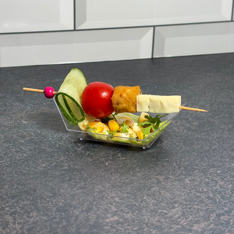 4 inch Boat Tray (Black/Clear) NP PS 9