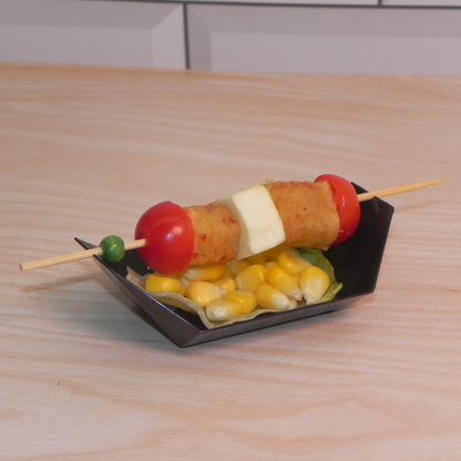 4 inch Boat Tray (Black/Clear) NP PS 9