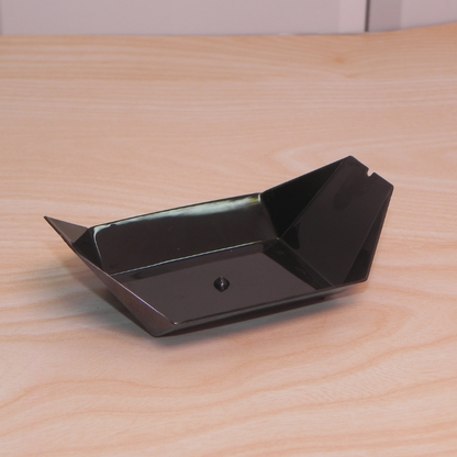 4 inch Boat Tray (Black/Clear) NP PS 9