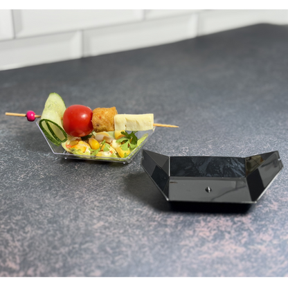 4 inch Boat Tray (Black/Clear) NP PS 9