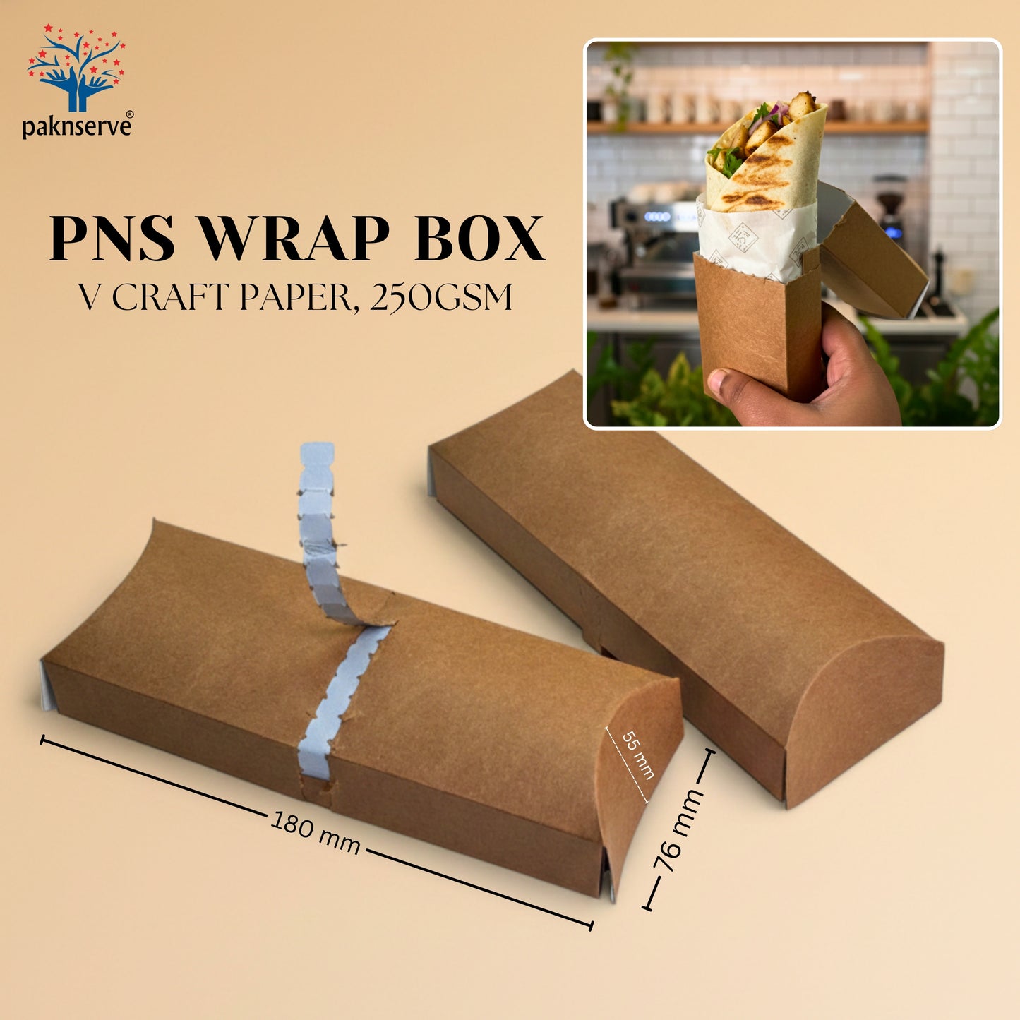 PNS KRAFT WRAP ROLL BOX