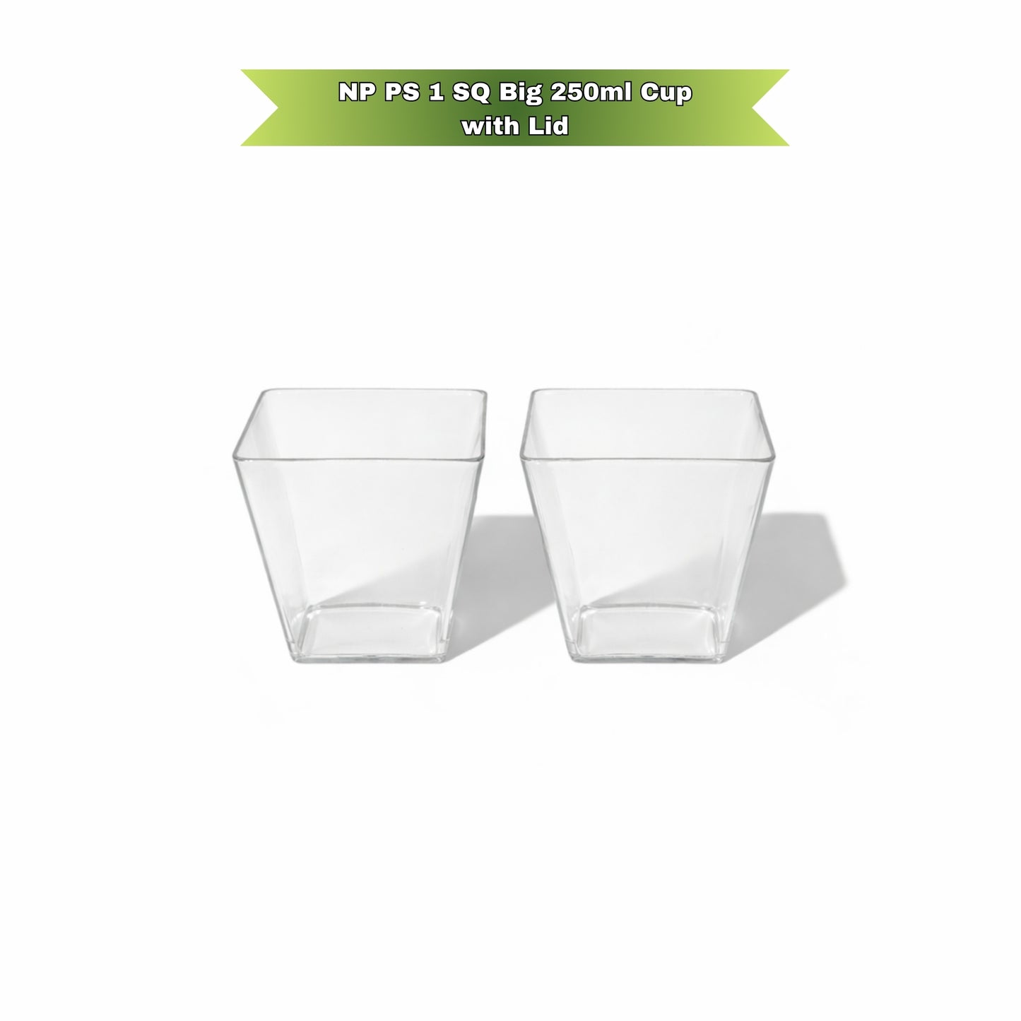 NP PS 1 SQ Big 250ml Cup with Lid
