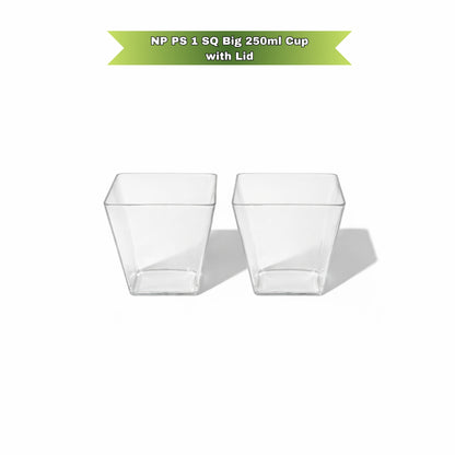 NP PS 1 SQ Big 250ml Cup with Lid
