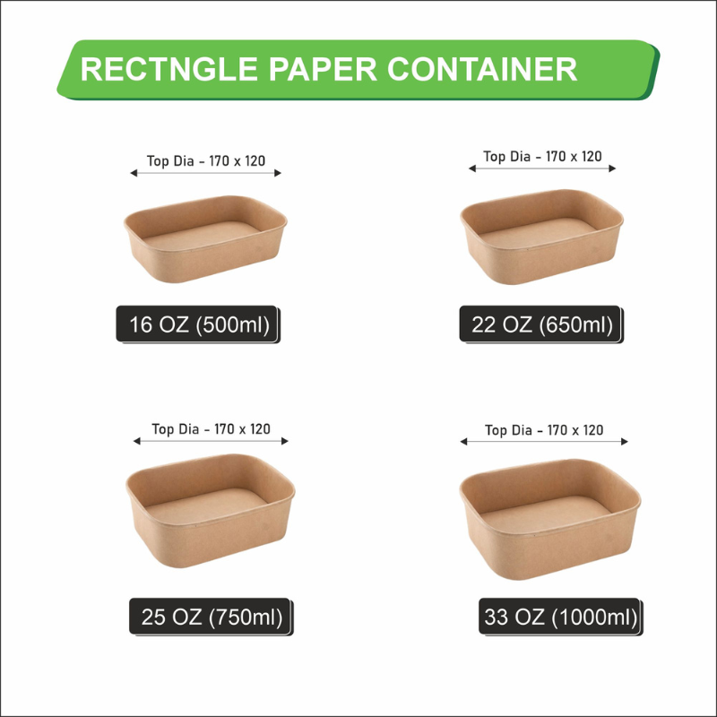 Rectangle Paper Containers