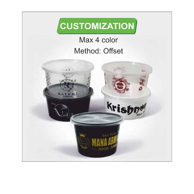 Round Recycled Containers