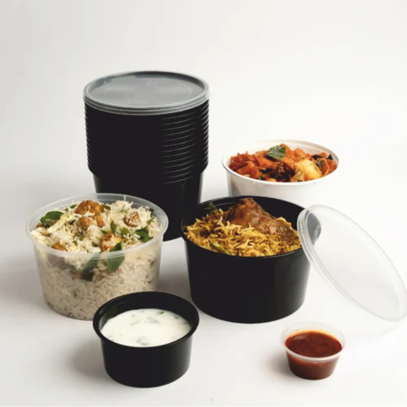 Round Recycled Containers
