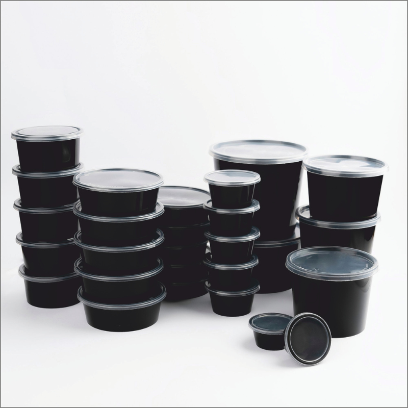 Round Recycled Containers