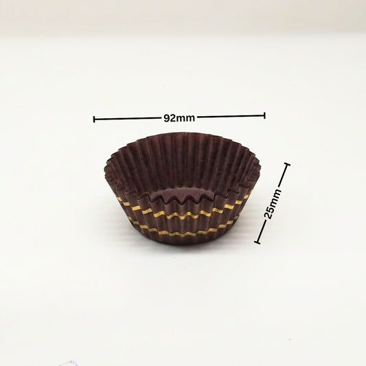Round Cup Brown & Brown Printed 42mm