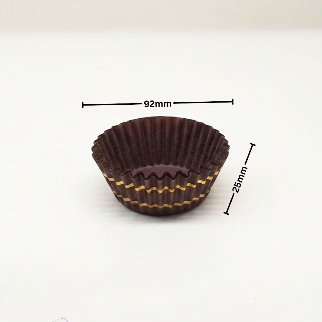 Round Cup Brown & Brown Printed 42mm