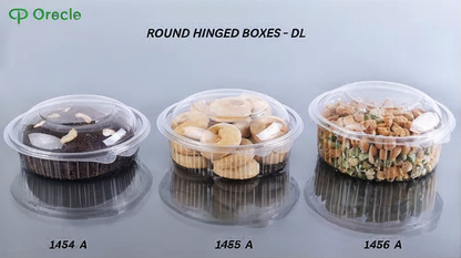 Hinged Box Round 8 Oz DL (1451A)