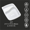 White Meal Tray 2CP