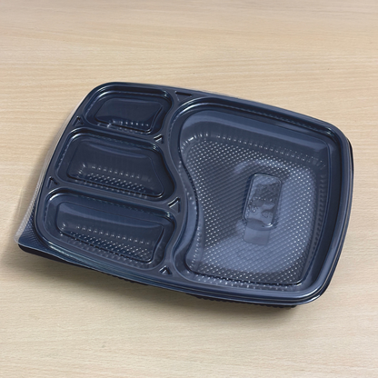 4 CP PP Meal Tray with Lid