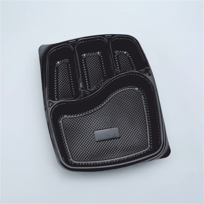 4 CP PP Meal Tray with Lid