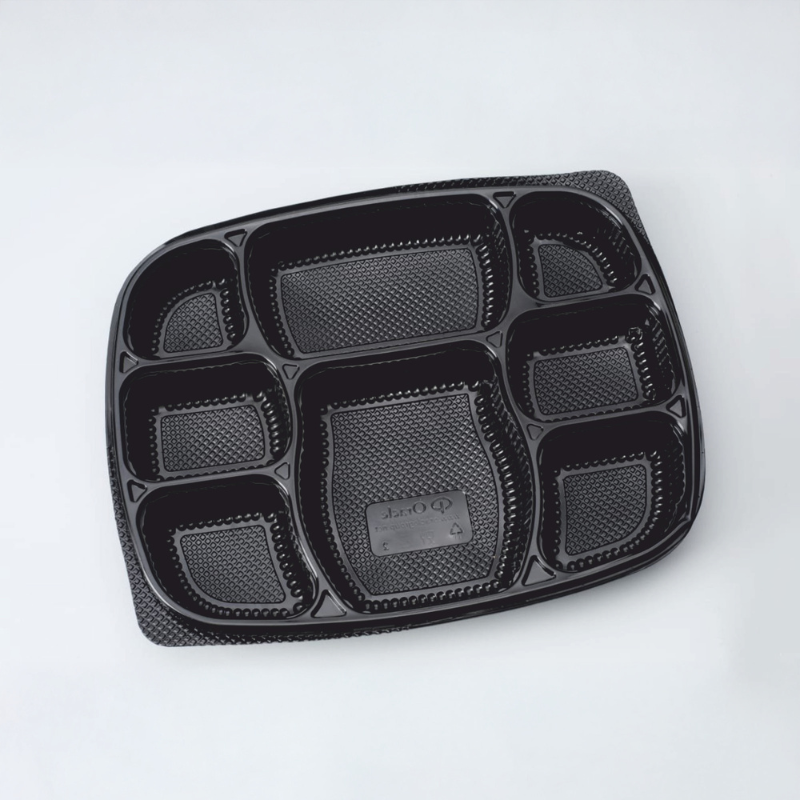R-06 8 CP PP Meal Tray with Lid