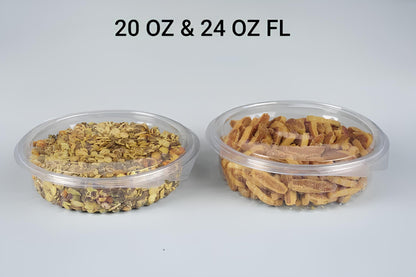 HINGED BOX ROUND 20 OZ FL (1454)