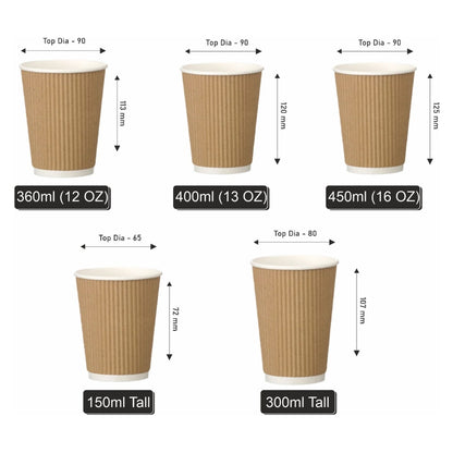 Ripple Wall Paper Cups