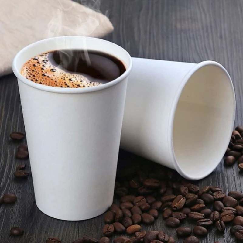12 oz White Single Wall Paper Cups