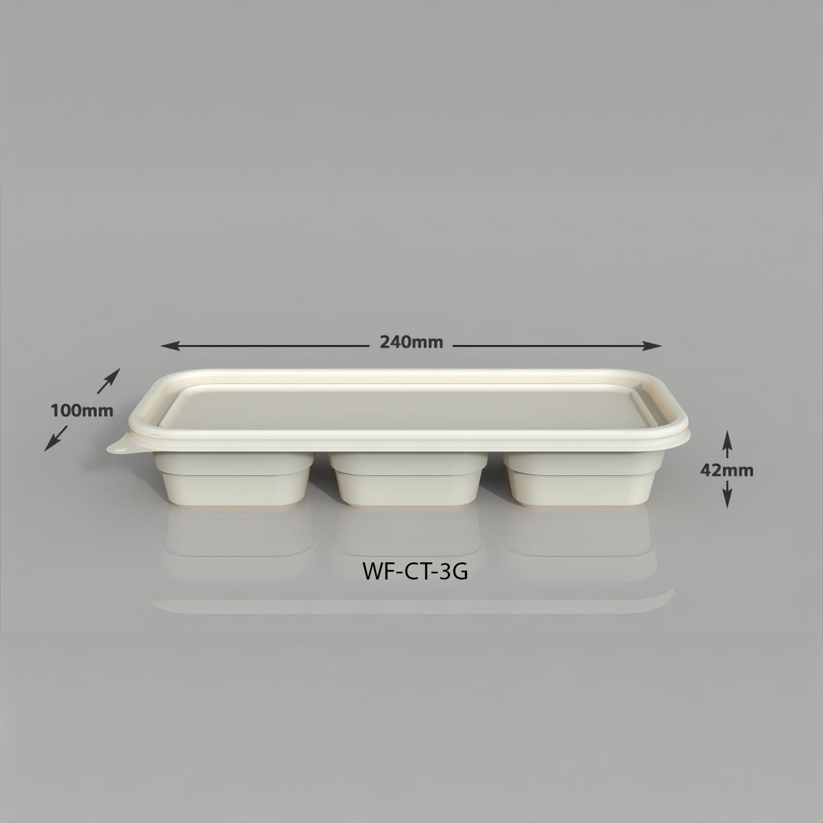500ml 3 cp cornstarch container
